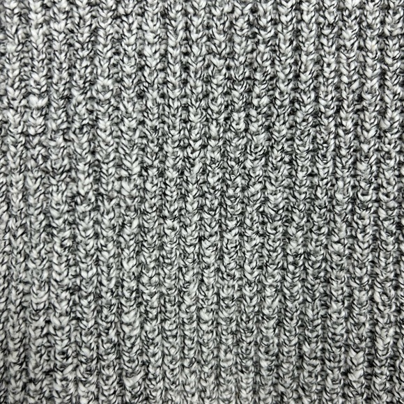 Roots Gray Marled Ribbed Knit Long Cotton Sweater - Picture 6 of 7
